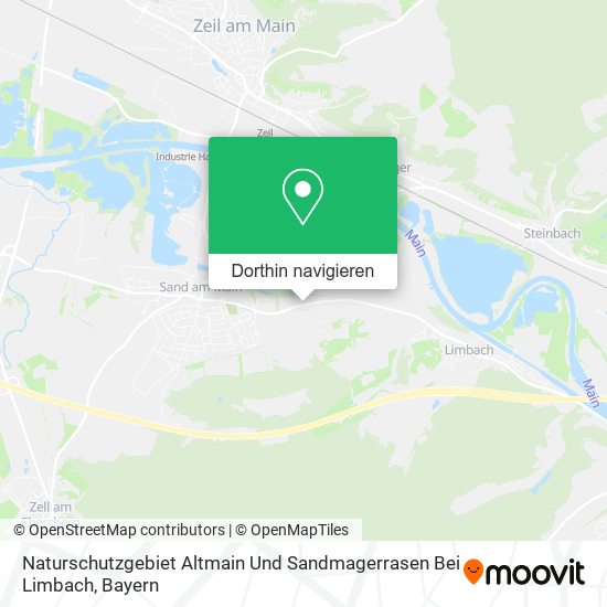 Naturschutzgebiet Altmain Und Sandmagerrasen Bei Limbach Karte