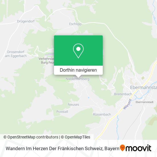 Wandern Im Herzen Der Fränkischen Schweiz Karte
