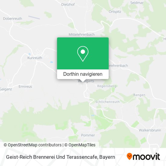 Geist-Reich Brennerei Und Terassencafe Karte