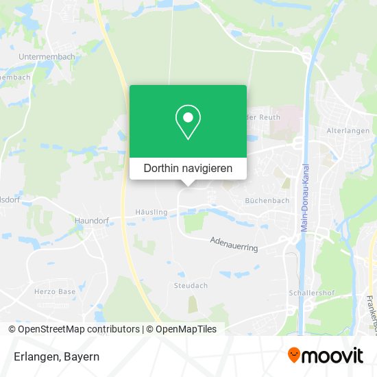 Erlangen Karte