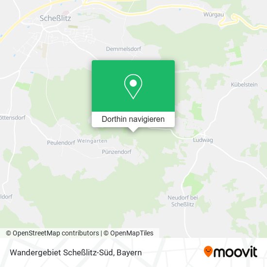 Wandergebiet Scheßlitz-Süd Karte