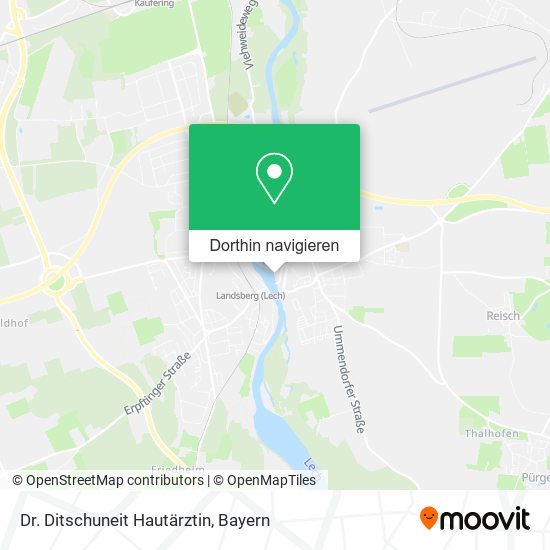Dr. Ditschuneit Hautärztin Karte
