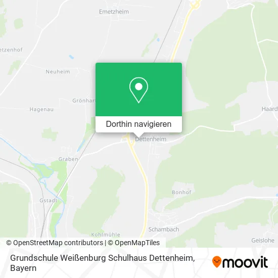 Grundschule Weißenburg Schulhaus Dettenheim Karte