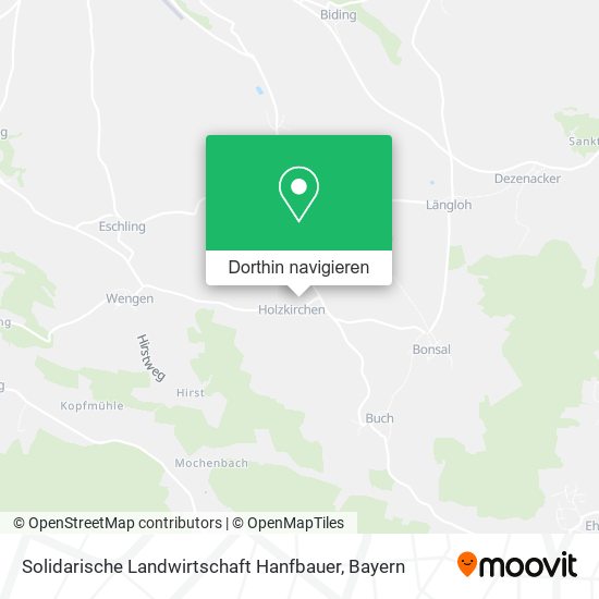 Solidarische Landwirtschaft Hanfbauer Karte