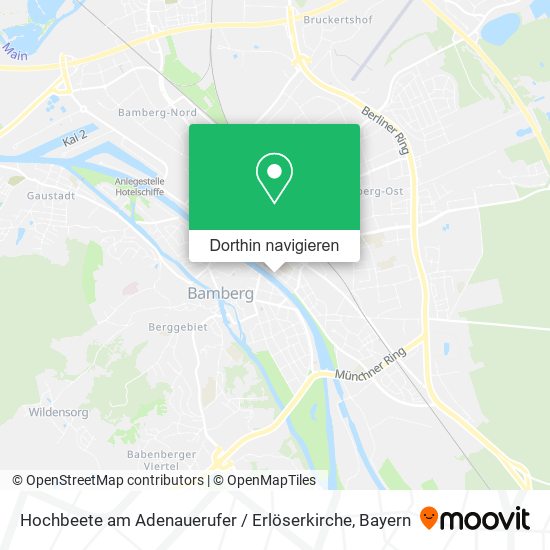 Hochbeete am Adenauerufer / Erlöserkirche Karte