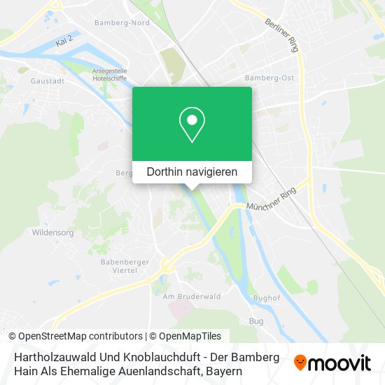 Hartholzauwald Und Knoblauchduft - Der Bamberg Hain Als Ehemalige Auenlandschaft Karte