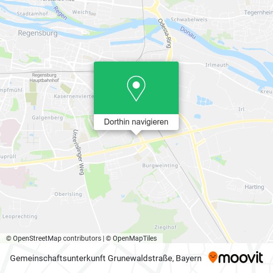 Gemeinschaftsunterkunft Grunewaldstraße Karte