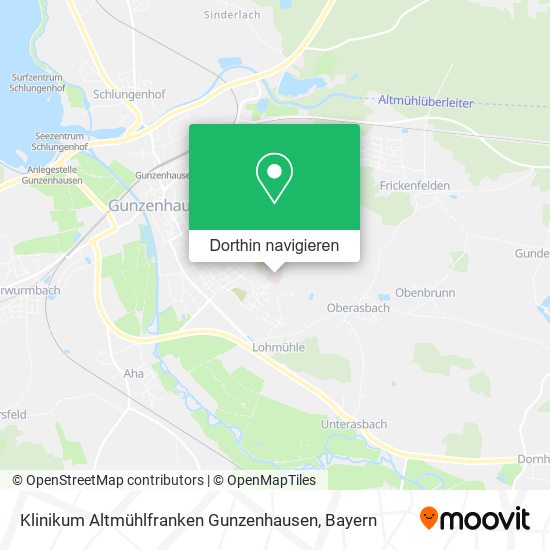 Klinikum Altmühlfranken Gunzenhausen Karte