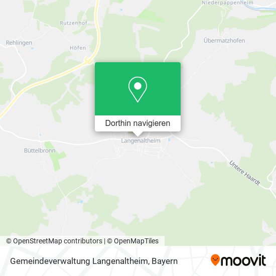 Gemeindeverwaltung Langenaltheim Karte
