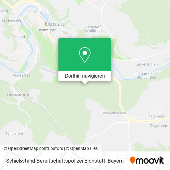 Schießstand Bereitschaftspolizei Eichstätt Karte