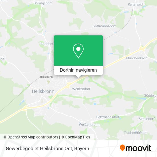 Gewerbegebiet Heilsbronn Ost Karte