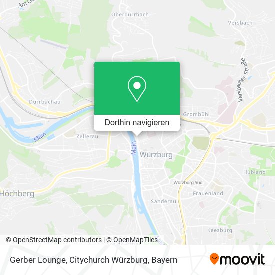 Gerber Lounge, Citychurch Würzburg Karte