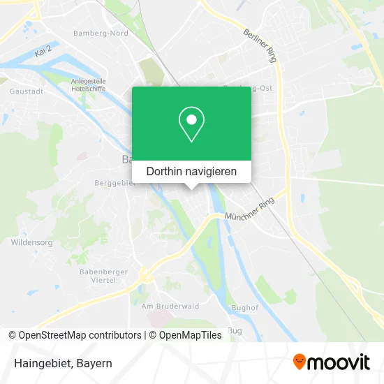 Haingebiet Karte