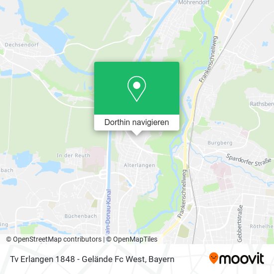 Tv Erlangen 1848 - Gelände Fc West Karte