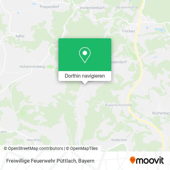 Freiwillige Feuerwehr Püttlach Karte