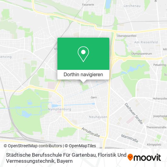 Städtische Berufsschule Für Gartenbau, Floristik Und Vermessungstechnik Karte