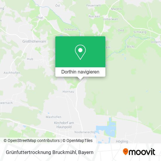 Grünfuttertrocknung Bruckmühl Karte