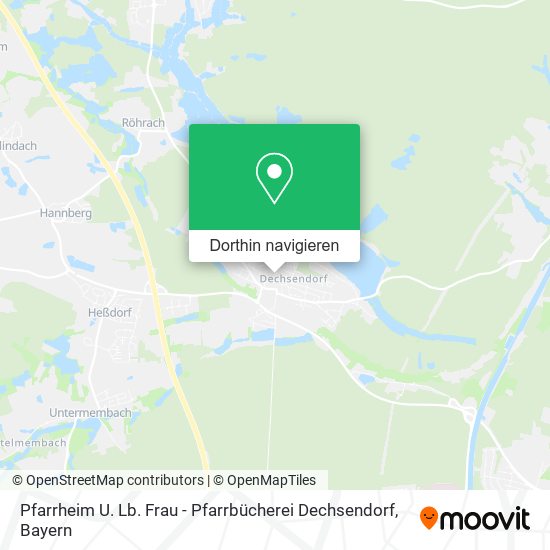 Pfarrheim U. Lb. Frau - Pfarrbücherei Dechsendorf Karte
