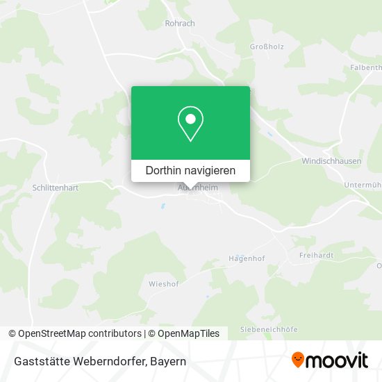 Gaststätte Weberndorfer Karte
