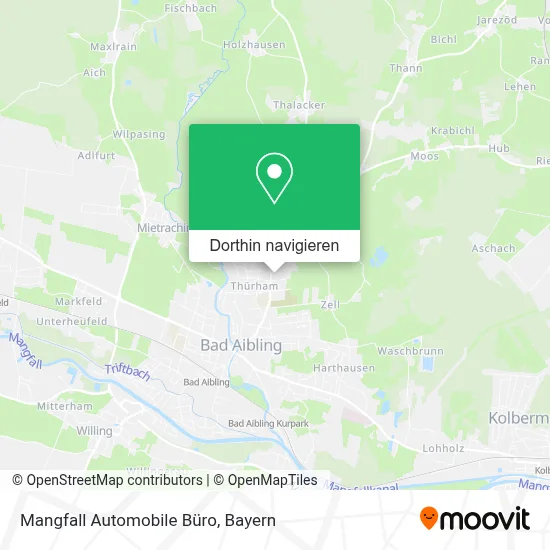 Mangfall Automobile Büro Karte
