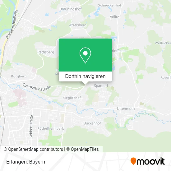 Erlangen Karte