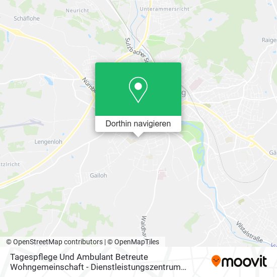 Tagespflege Und Ambulant Betreute Wohngemeinschaft - Dienstleistungszentrum Brentanostraße Karte
