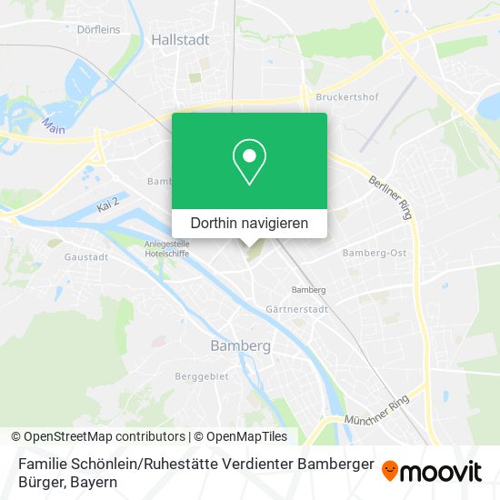 Familie Schönlein / Ruhestätte Verdienter Bamberger Bürger Karte