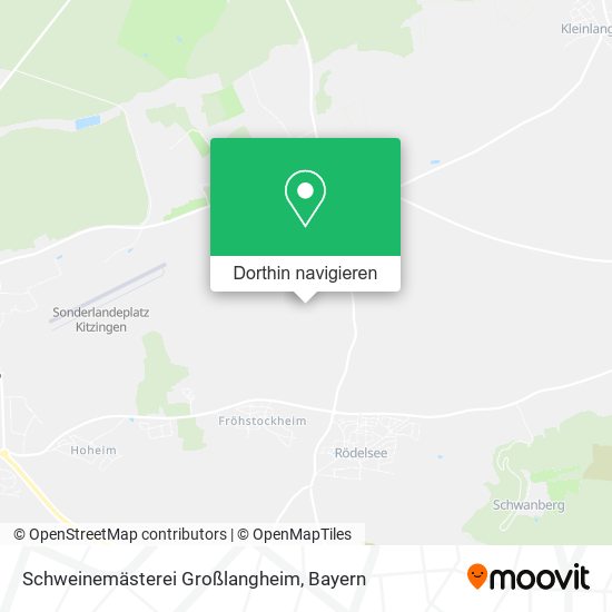 Schweinemästerei Großlangheim Karte