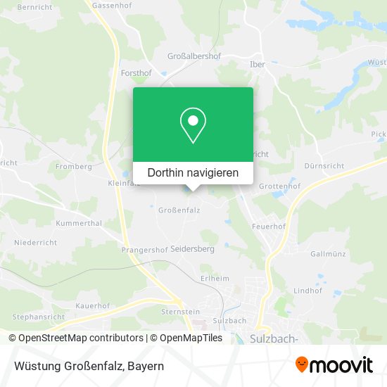 Wüstung Großenfalz Karte