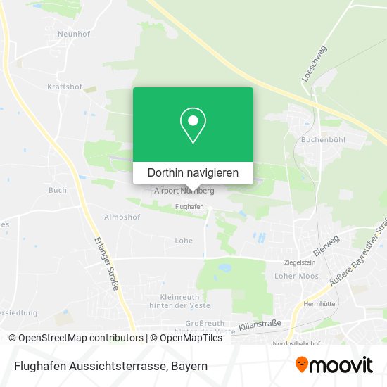 Flughafen Aussichtsterrasse Karte