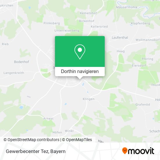 Gewerbecenter Tez Karte