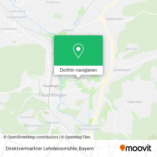 Direktvermarkter Lehnleinsmühle Karte