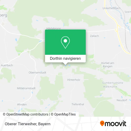 Oberer Tierweiher Karte