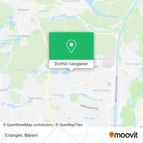 Erlangen Karte