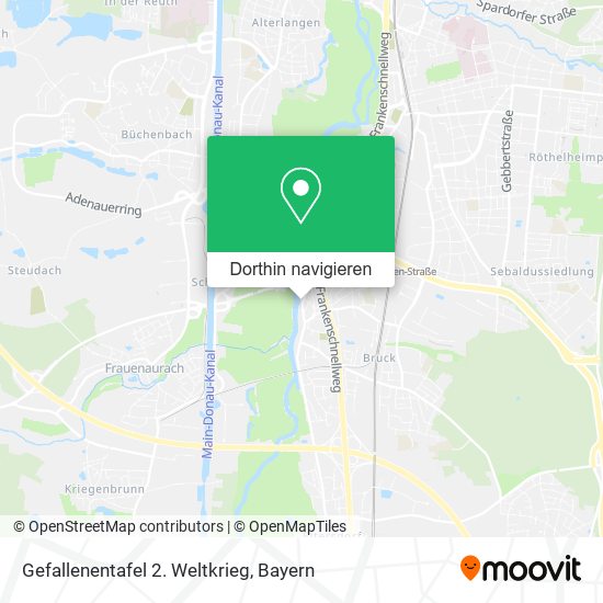 Gefallenentafel 2. Weltkrieg Karte
