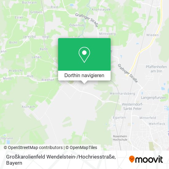 Großkarolienfeld Wendelstein- / Hochriesstraße Karte