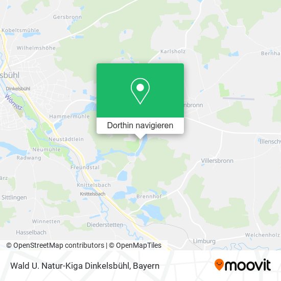Wald U. Natur-Kiga Dinkelsbühl Karte