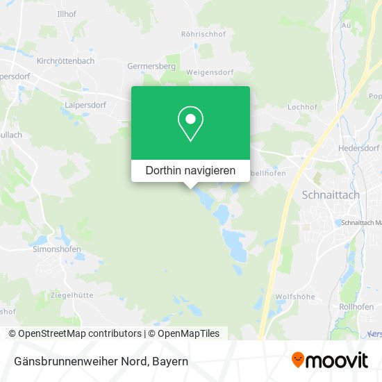 Gänsbrunnenweiher Nord Karte