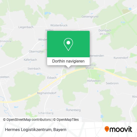 Hermes Logistikzentrum Karte