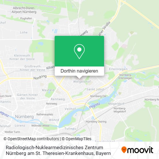 Radiologisch-Nuklearmedizinisches Zentrum Nürnberg am St. Theresien-Krankenhaus Karte