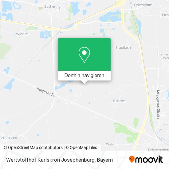 Wertstoffhof Karlskron Josephenburg Karte