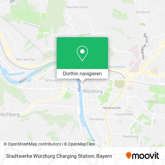 Stadtwerke Würzburg Charging Station Karte