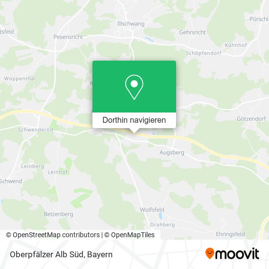 Oberpfälzer Alb Süd Karte