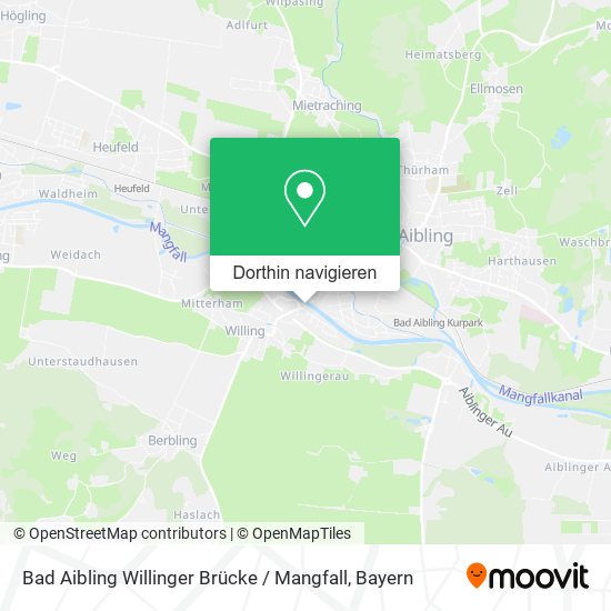 Bad Aibling Willinger Brücke / Mangfall Karte