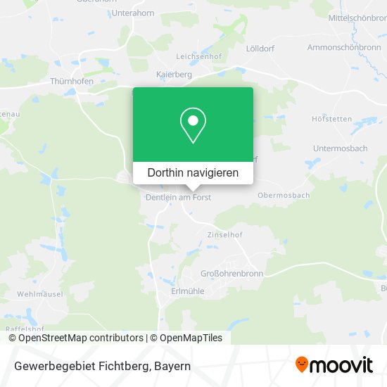 Gewerbegebiet Fichtberg Karte