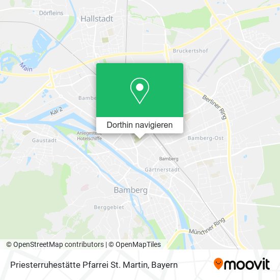 Priesterruhestätte Pfarrei St. Martin Karte