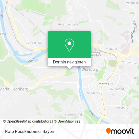 Rote Rosskastanie Karte