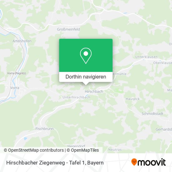 Hirschbacher Ziegenweg - Tafel 1 Karte