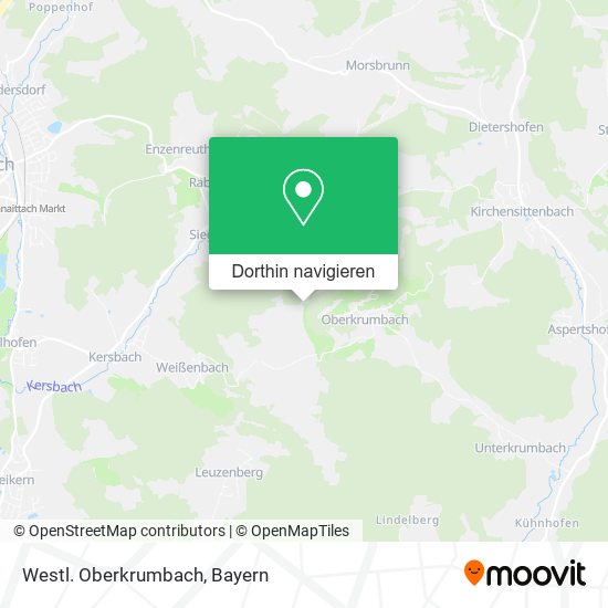 Westl. Oberkrumbach Karte