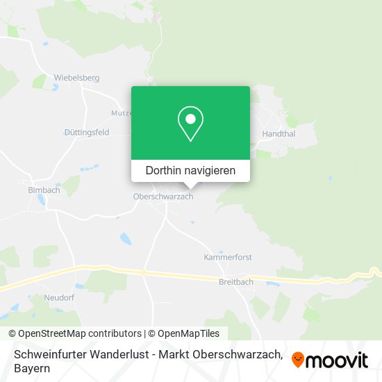 Schweinfurter Wanderlust - Markt Oberschwarzach Karte